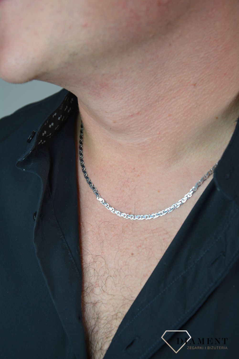 Złoty łańcuszek 585 białe złoto 3,5 mm DIA-LAN-1250-585 3,5mm.jpg